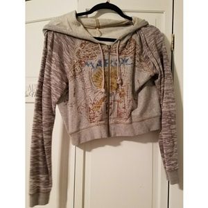 Free People Cropped Hoodie